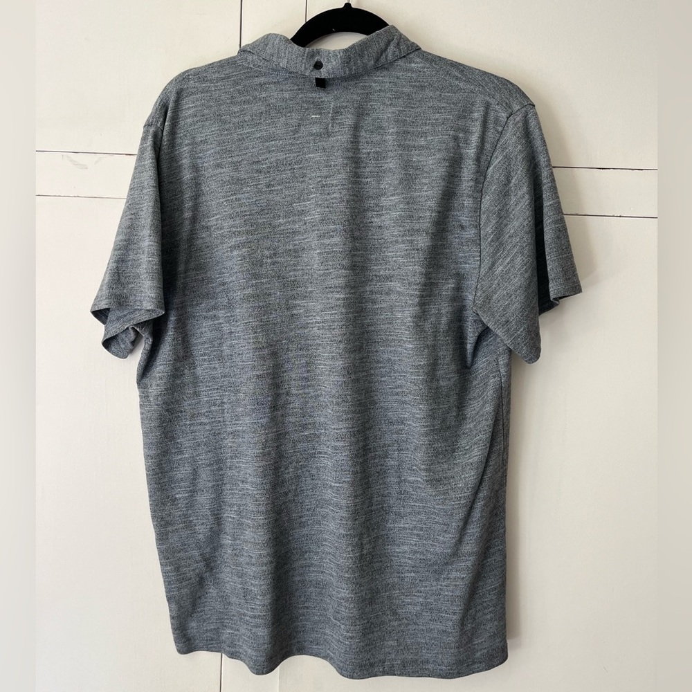Rag and Bone Classic Polo Shirt, Heather Navy, Size Large - Picture 2 of 4
